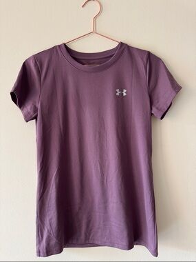Under Armour Women's Mauve Short Sleeve Performance Heatgear Loose Tee